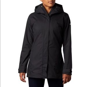 Columbia Womens Splash A Little ll Jacket, Black, Size XL.